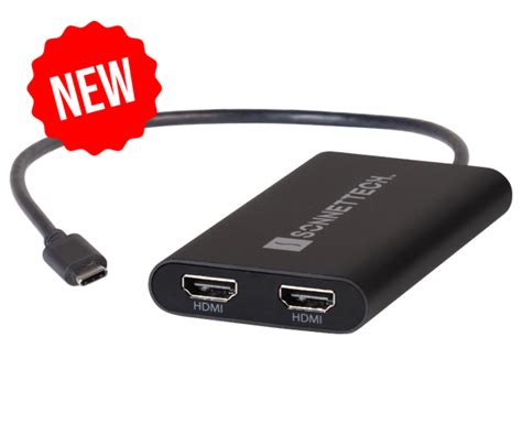 Usb C To Dual 4k 60hz Hdmi Adapter With Pd Passthrough Sonnettech