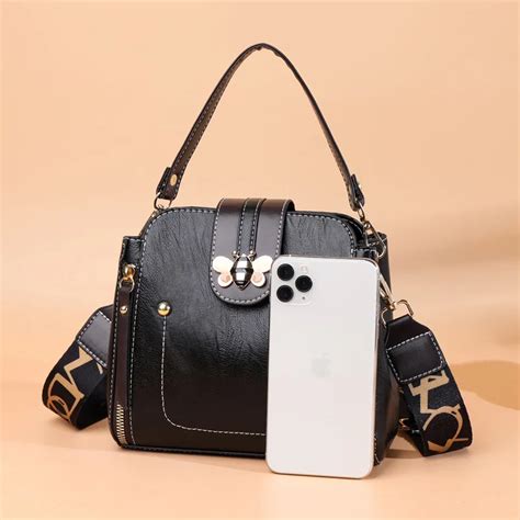 2023 Customization Fashion Leather Womens Bags Shoulder Messenger Bags Womens Large Capacity