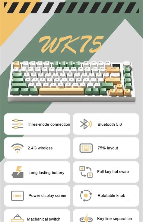 Unaware K Gasket Structure Hot Swap RGB Three Mode Mechanical Keyboard GADGET NOVA