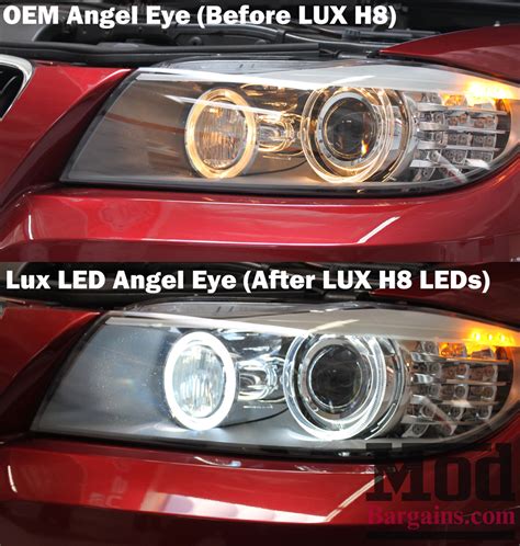 Bright Eyes Lux H8 Adjustable LED Angel Eye Bulbs For BMW