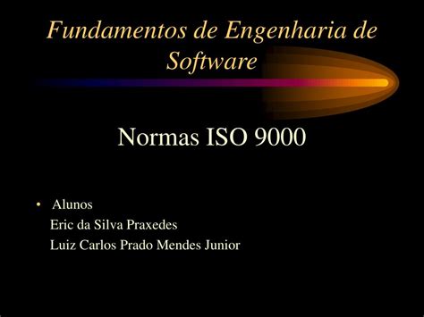 Ppt Fundamentos De Engenharia De Software Powerpoint Presentation