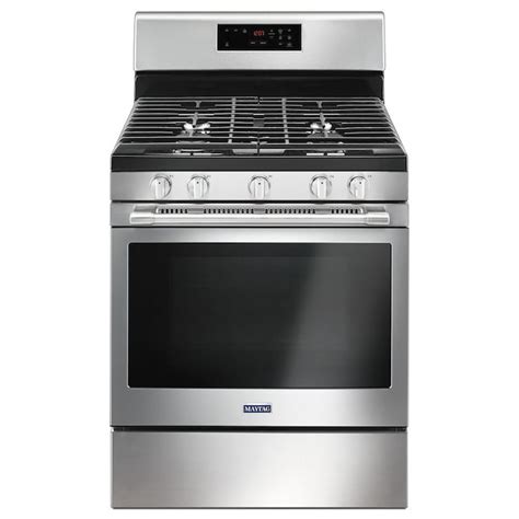 Maytag 30 In 5 Burners 5 Cu Ft Self Cleaning Freestanding Natural Gas Range Fingerprint