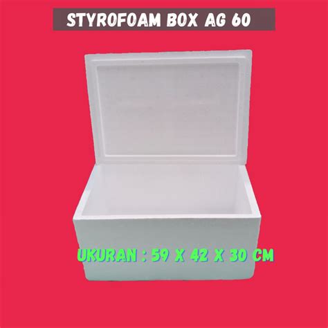 jual styrofoam box  ag  polos ukuran      cm kota