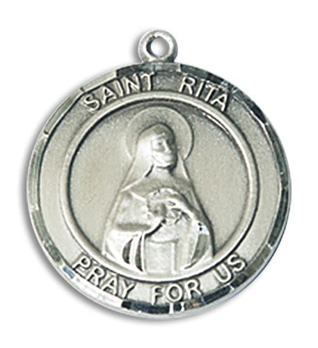 St. Rita Of Cascia Round Medal and Necklace – christianapostles.com