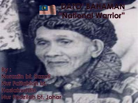 Dato Bahaman Alchetron The Free Social Encyclopedia