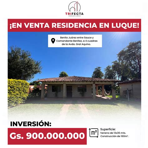 EN VENTA RESIDENCIA EN LUQUE Villa Adela Ref S4DCD9 Infocasas Py