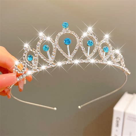 Jual Mahkota Crown Anak Perempuan Import Korea Premium Berlian Mutiara