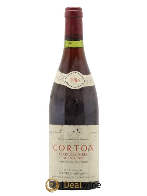 Acheter Corton Grand Cru Clos Des Meix Daniel Senard 1986 Lot 3006