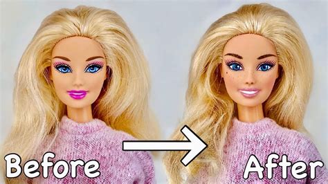 Easy Realistic Barbie Doll Face Repaint Transform A Dolls Face Without