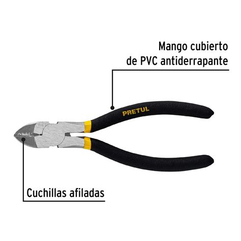 Pinza De Corte Diagonal Mango De Vinil A Granel Pretul Pinzas