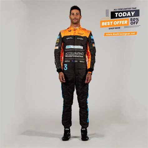 Mclaren F1 Replica Race Suit 2022 Daniel Ricciardo Mclaren F1