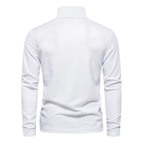 Long Sleeve Polo Shirt In Solid Color Dresoo