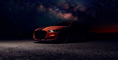 Wallpaper ford mustang, orange car, off-road 2020 desktop wallpaper, hd ...