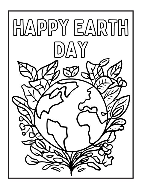 14 Happy Earth Day Coloring Sheets —