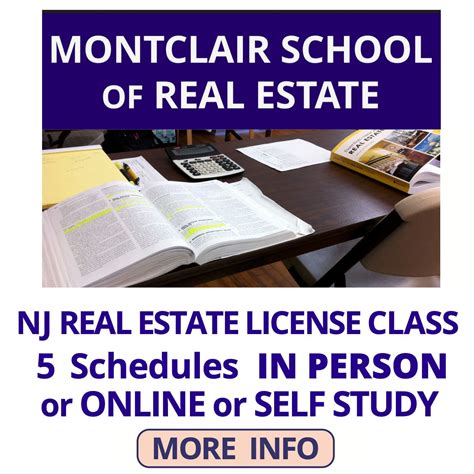 Nov 7 Become A Nj Real Estate Agent New Classes In Person Or Online Montclair Nj Patch