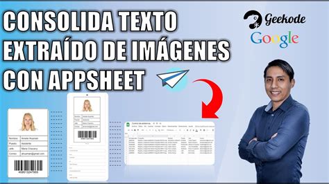 Captura Texto De Im Genes Con Appsheet Y Google Sheets Youtube