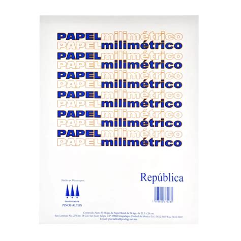 BLOCK CARTA MILIMETRICO 37KGS PM Atado De 5 Pzas Super Papelera