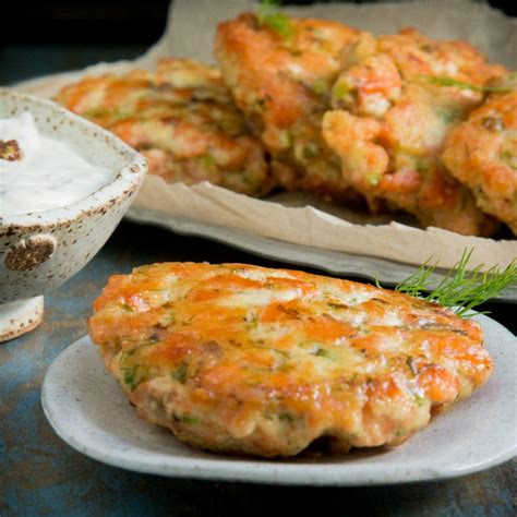 Keto Salmon Cakes With Mustard Dill Sauce Simply So Healthy