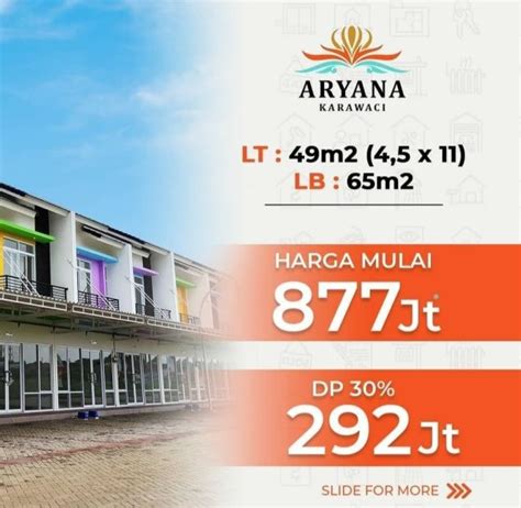 Ruko Baru Di Karawaci Lantai Siap Huni Kawasan Ramai Cluster Aryana