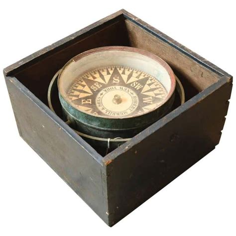 Boxed Boat Compass By Wilcox Crittendon At 1stdibs