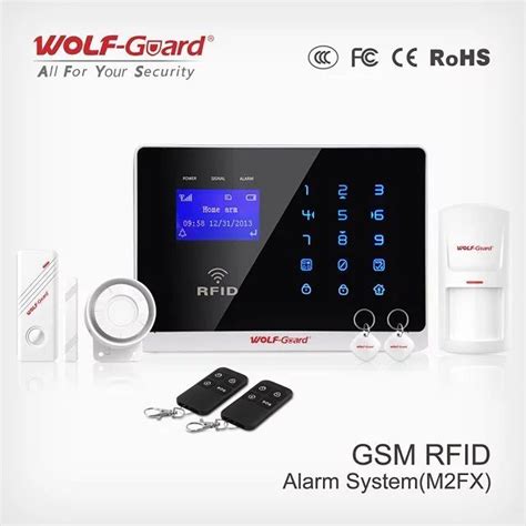 GSM Alarm System With RFID Card And Touch Keypad Intelligent Wireless