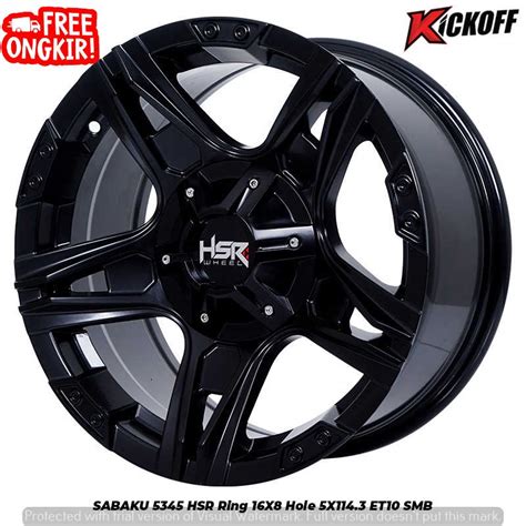 Jual VELG OFFROAD RING 16 PCD 5X114 3 PAS BUAT XPANDER INNOVA TERIOS