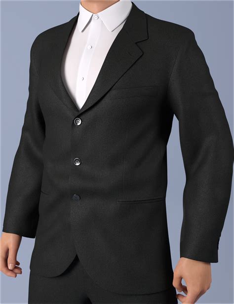 DForce HnC 3Button Suit Outfits For Genesis 8 1 Males Daz 3D