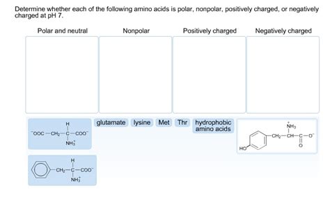 Solved Determine Whether Each Of The Following Amino Acid Is