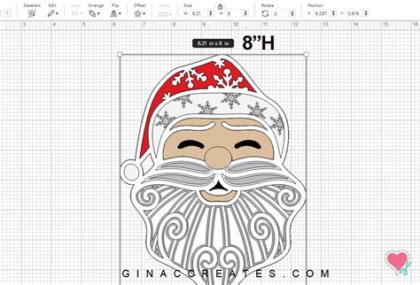 Layered Santa Claus Shadow Box Free Svg