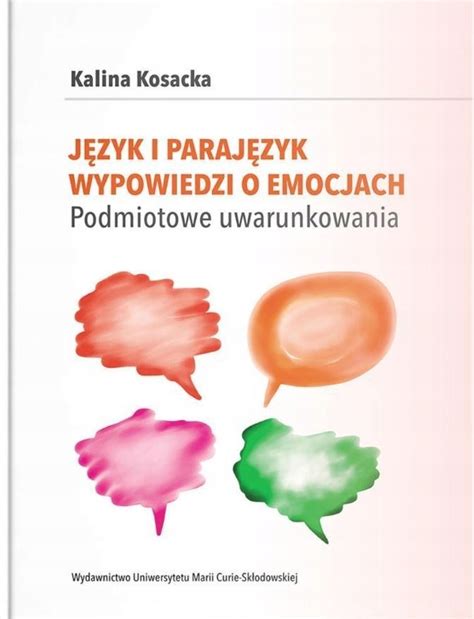 J Zyk I Paraj Zyk Wypowiedzi O Emocjach Ksi Ka Allegro