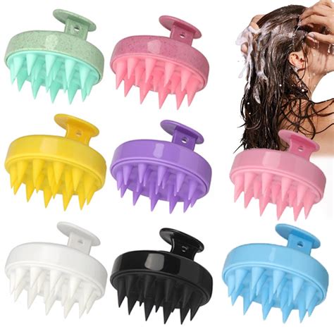 Silicone Shampoo Scalp Cabelo Massager Cabe A Corpo Scalp Massagem