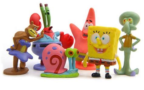 Figurki SPONGEBOB Kanciastoporty 6sz Tort Akwarium 12673732448 Allegro Pl