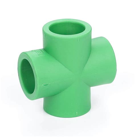 Deso PPR Cross Fittings Plastic 4 Way Pipe Connector 20 63mm PPR Pipes