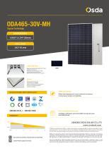 Panel Solar De Silicio Monocristalino ODA465 30V MH Ningbo Osda