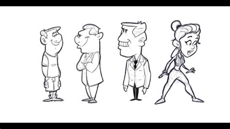 Cartoon Sketching Character Design Practice How To Draw Cartoons Body Youtube