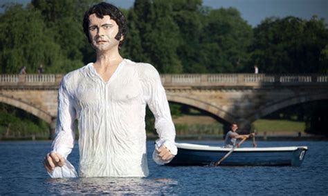 Massive Sexy Statue Of Colin Firth As Mr Darcy Erected In London Lake