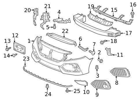 Tgg A Cover L Front Fog Light Honda Civic