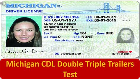 Michigan CDL Double Triple Trailers Test YouTube