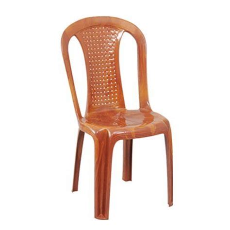 Brown High Back Plastic Chair Without Arms Width 420 Mm Id 5753143655