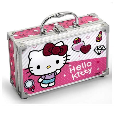 ☑ Hello Kitty Maletín Aluminio Maquillaje