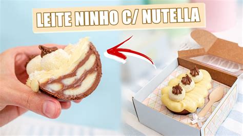 MINI OVO DE COLHER LEITE NINHO NUTELLA Tiago Mauro YouTube