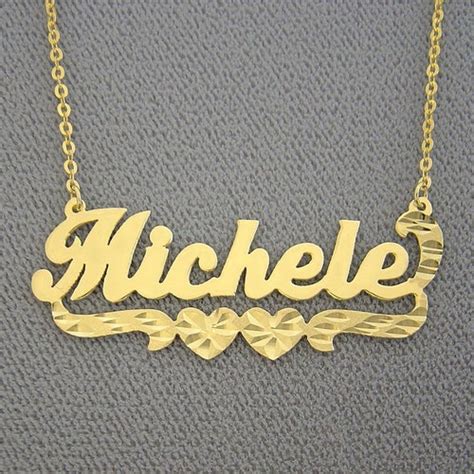 10k Or 14k Yellow Or White Solid Gold Personalized Name Etsy