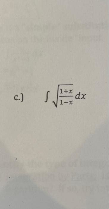 Solved ∫1−x1xdx