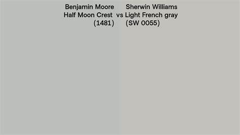 Benjamin Moore Half Moon Crest 1481 Vs Sherwin Williams Light French