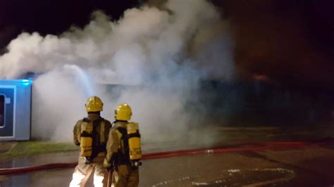 Over 40 Firefighters Tackle Blaze At Industrial Estate Itv News Central