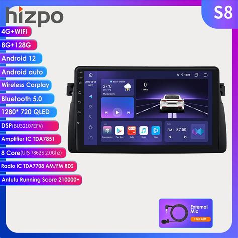 Cheap Hizpo Carplay 4G LTE 1Din Android Auto Radio For BMW E46 M3 318