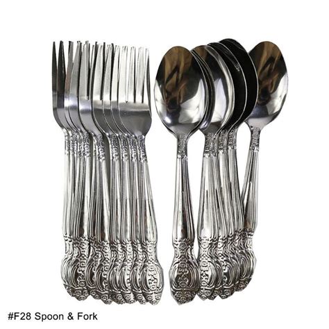 12pcs Stainless Steel Spoon And Fork Spoon And Fork Spoon Fork