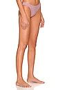 MIKOH Ofu Bikini Bottom In Berry In Lurex Berry REVOLVE