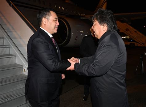 President Of Kyrgyzstan Sadyr Japarov Arrives In Paris On Working Visit