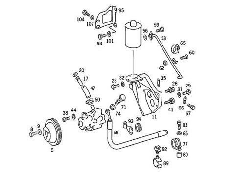 DIY For Hose Between Power Steering Pump Reservoir Pump Mercedes